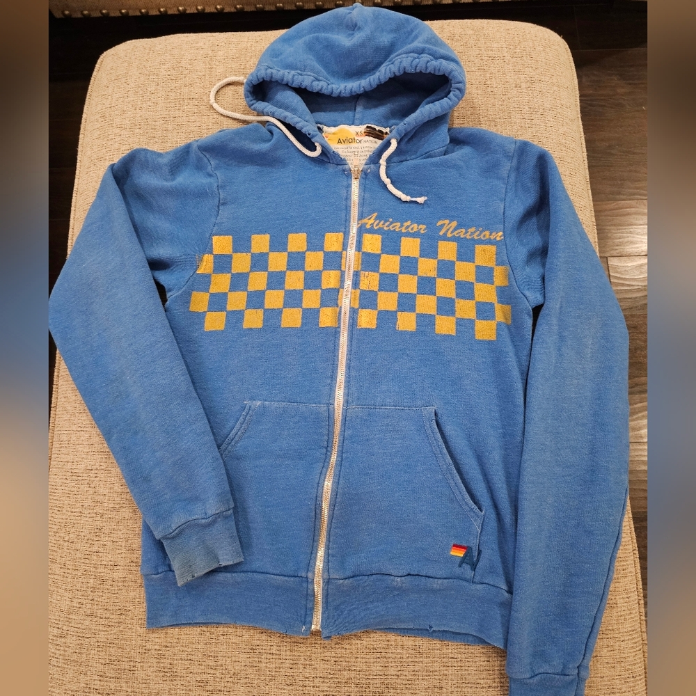 Aviator Nation Vintage Checkered Full Zip